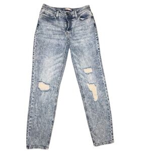 So Jean Denim Cotton SZ 3/26 Blue Straight Stretch VTG LowRise 90s Boyfriend